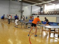 beim gemeinsamen Training im Gymnase Manouchian